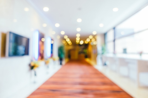 Abstract blur and defocused hotel and lobby interior