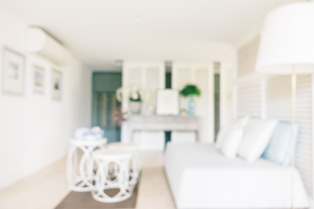 Abstract blur and defocused living room interior