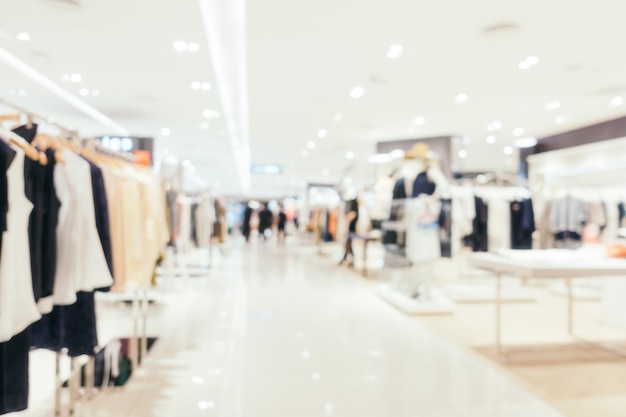 Abstract blur and defocused shopping mall of deparment store interior