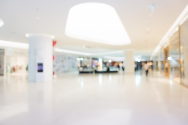 Abstract blur and defocused shopping mall