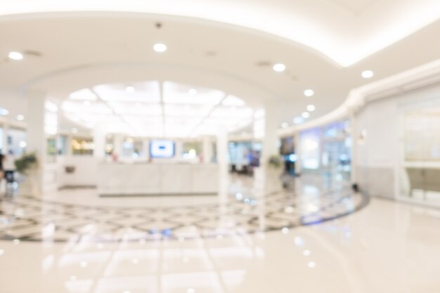 Abstract blur and defocused shopping mall