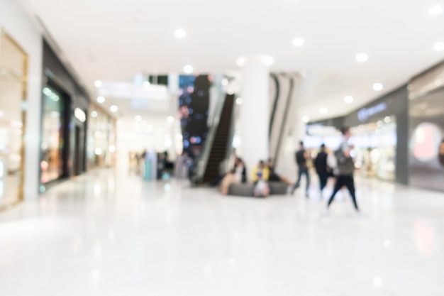 Foto gratuita sfuocatura astratta e centro commerciale defocused