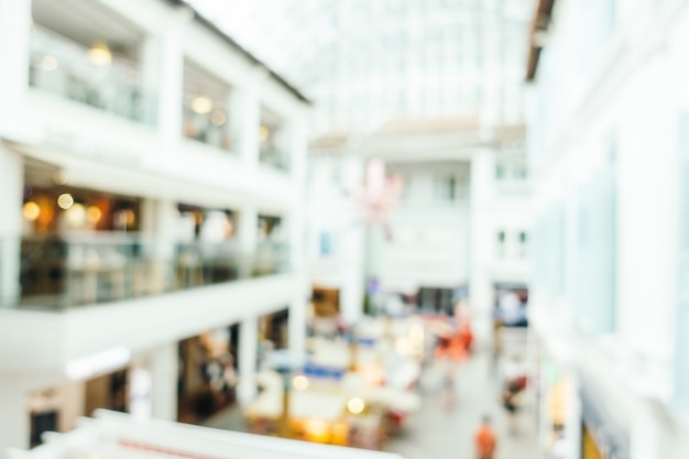 Abstract blur and defocused shopping mall 