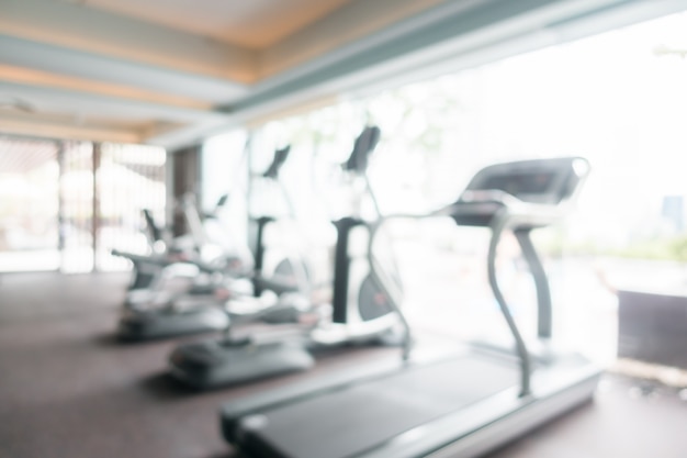 Free photo abstract blur gym and fitness room