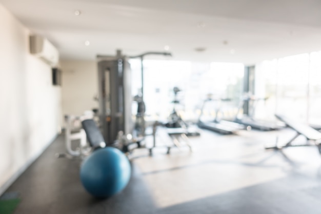 Free photo abstract blur gym and fitness