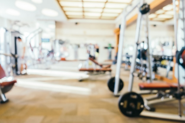 Free photo abstract blur gym room