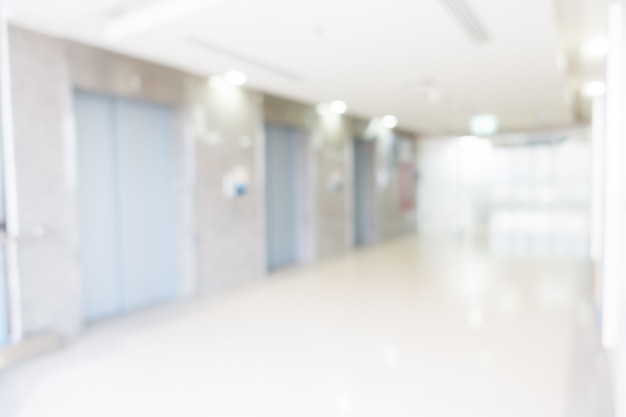 Abstract blur hospital interior for background