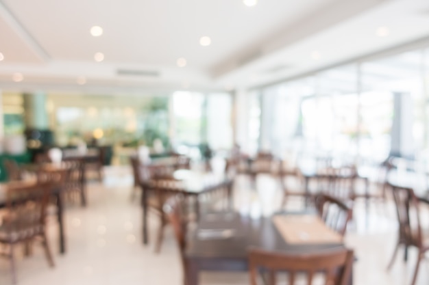 Abstract blur restaurant interior