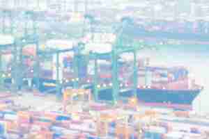 Free photo abstract blur shipping crane cargo background