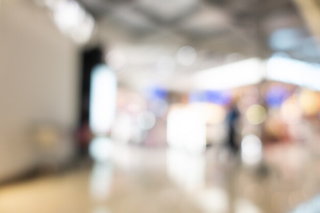 Abstract blur shopping mall interior of department store