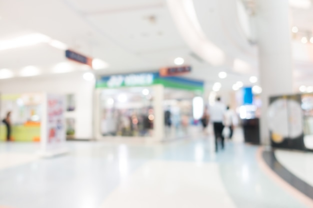 Free photo abstract blur shopping mall interior