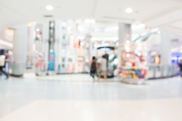 Free photo abstract blur shopping mall interior