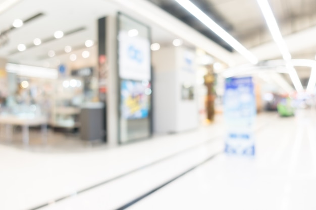 Abstract blur shopping mall interior