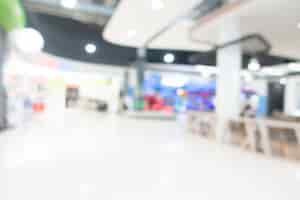 Free photo abstract blur shopping mall interior