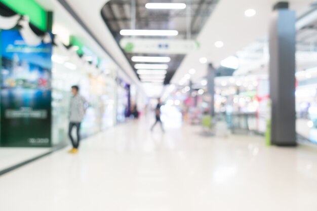 Abstract blur shopping mall interior