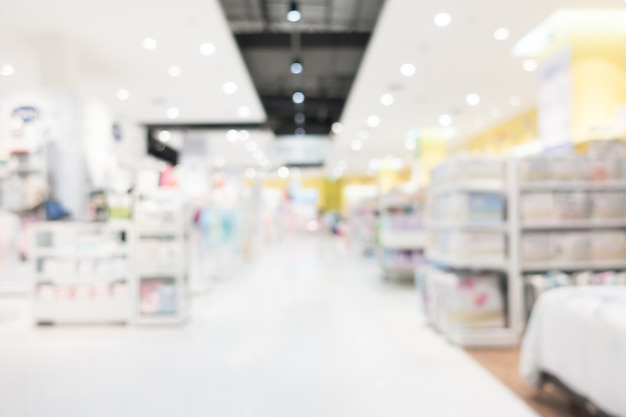 Abstract blur shopping mall interior