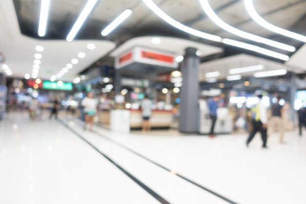 Abstract blur shopping mall interior