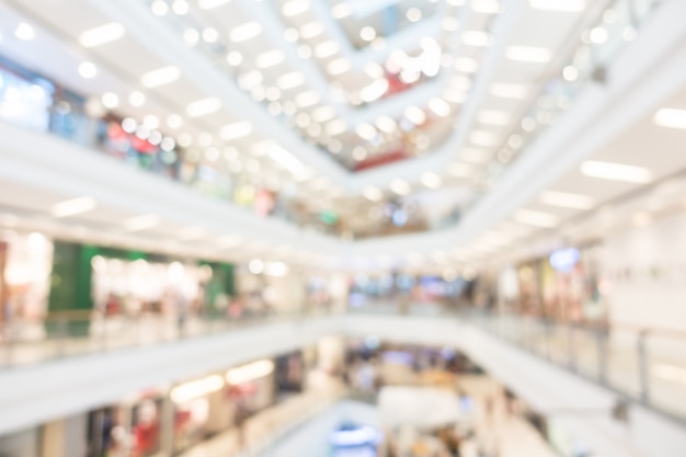 Abstract blur shopping mall interior