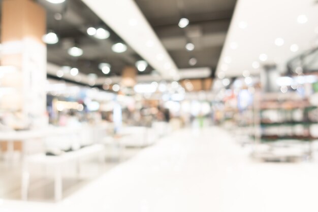 Abstract blur shopping mall interior