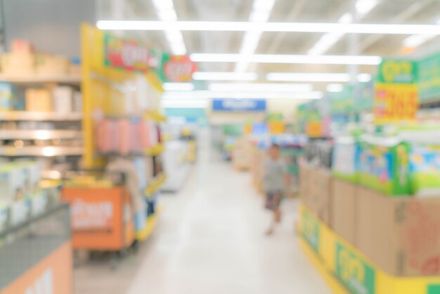 Abstract blur shopping mall and retail store interior