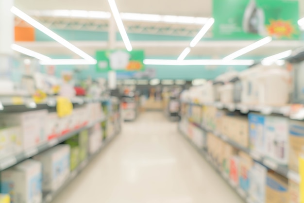 Abstract blur shopping mall and retail store interior