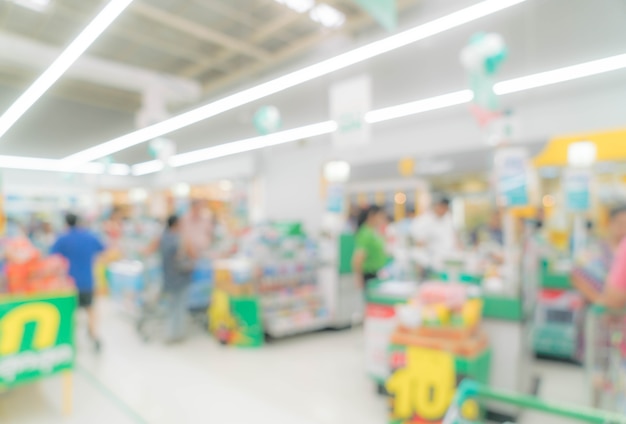 Abstract blur shopping mall and retail store interior