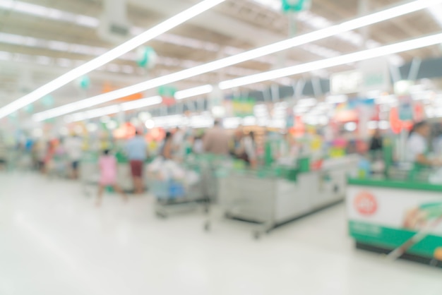 Abstract blur shopping mall and retail store interior