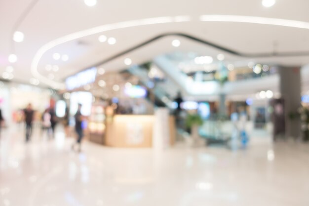 Abstract blur shopping mall and retail store