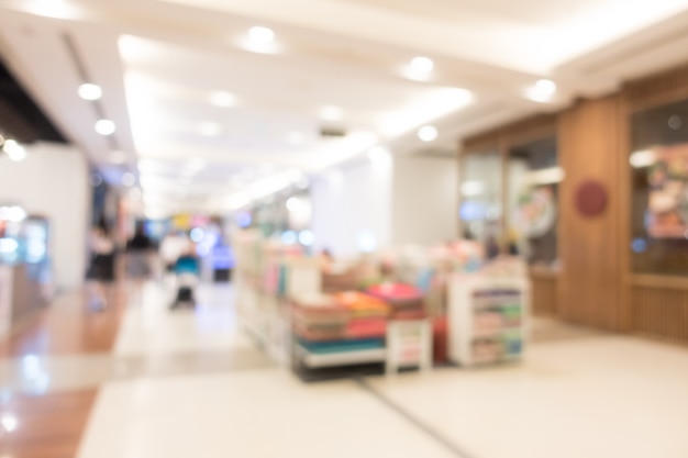 Abstract blur shopping mall and retail store