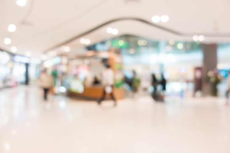 Free Photo abstract blur shopping mall and retail store