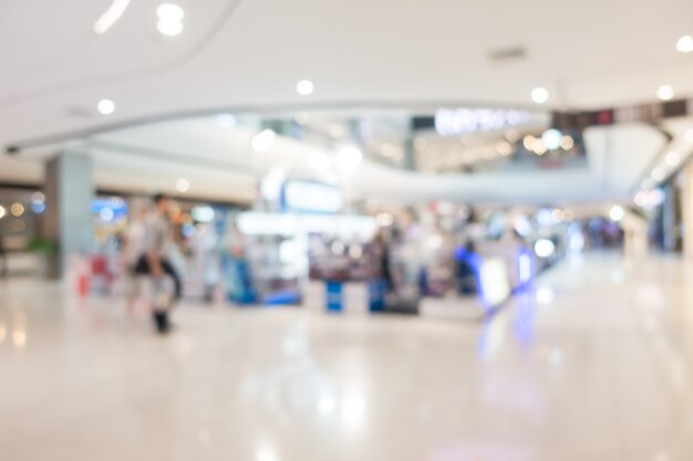 Abstract blur shopping mall and retail store