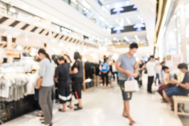 Abstract blur shopping mall and retails store interior for background