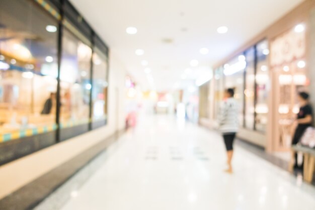 Abstract blur shopping mall