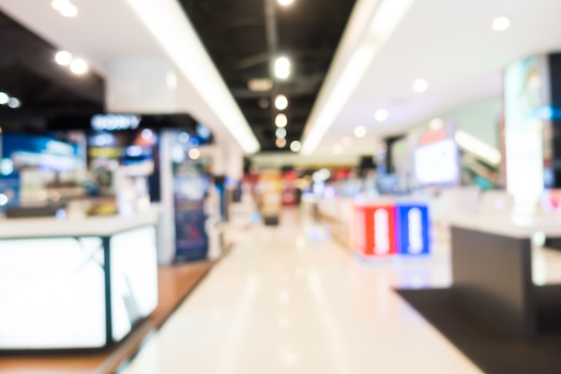 abstract blur shopping mall