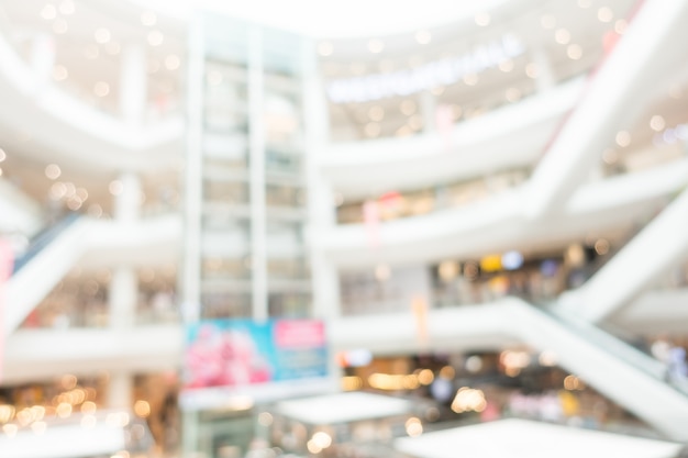 Abstract blur shopping mall