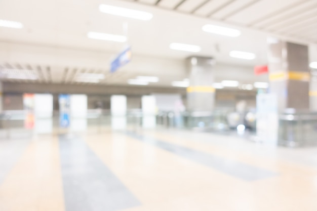 Abstract blur subway station