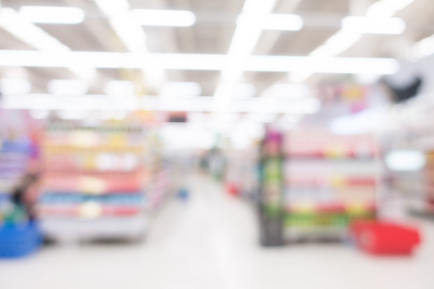 Abstract blur supermarket