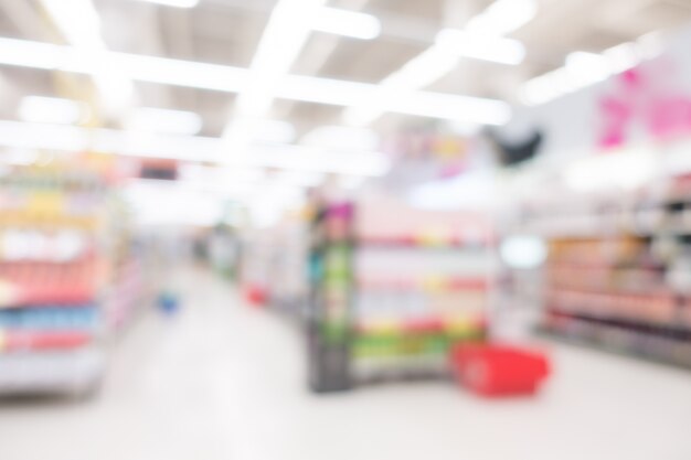 Abstract blur supermarket