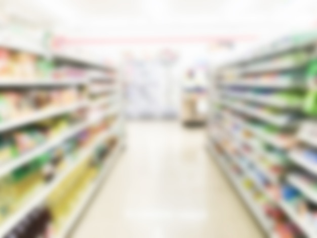 Abstract blur supermarket