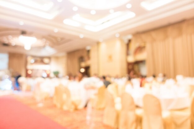 Abstract blur wedding hall