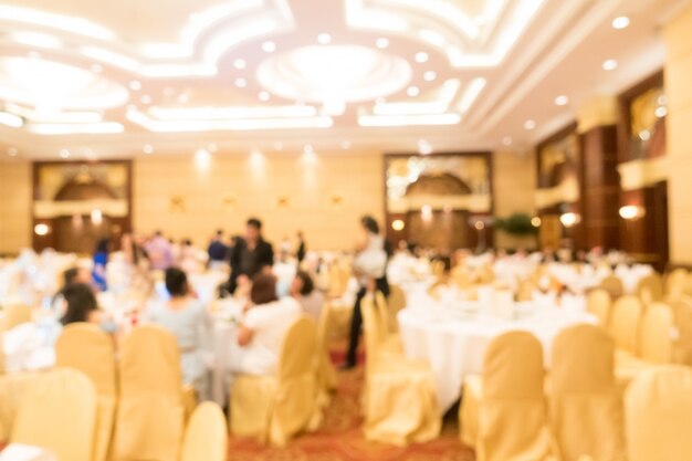 Abstract blur wedding hall