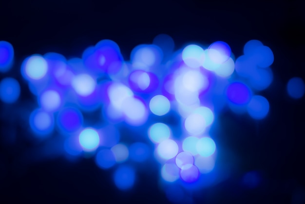 Abstract blurred background with blue lights