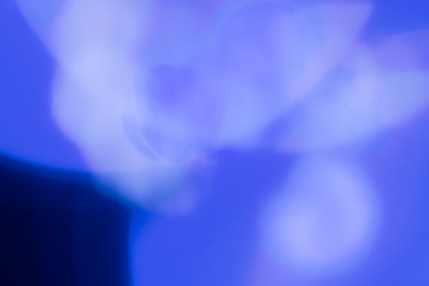 Abstract blurred background with blue lights