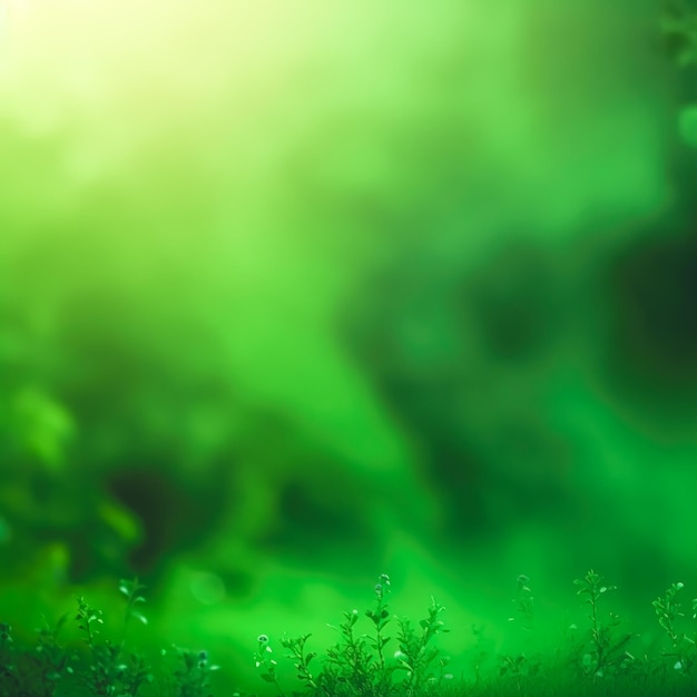 Free photo abstract blurred background with plants generative ai