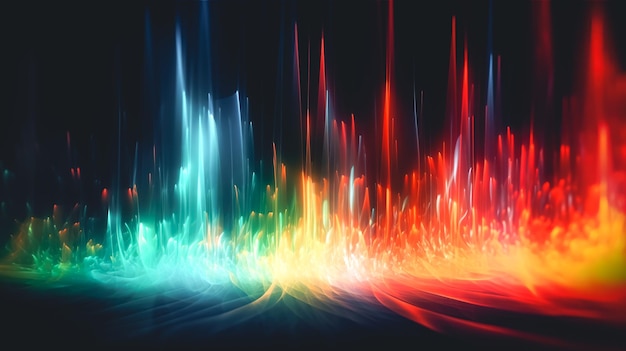 Бесплатное фото Абстрактный размытый разноцветный фон, генерирующий ai