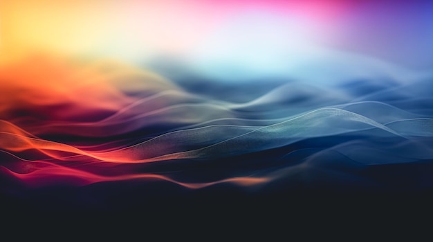 Abstract blurred multi colored background generative ai