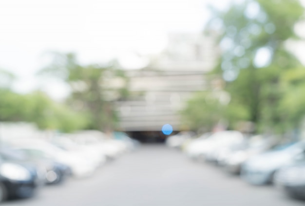 abstract blurred parking car