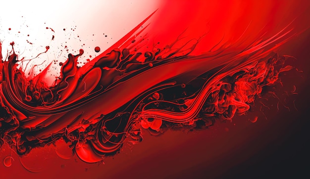 Foto gratuita immagine liscia sfocata astratta dell'intelligenza artificiale generativa di colore rosso