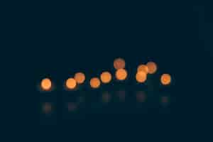 Free photo abstract bokeh background in city at night