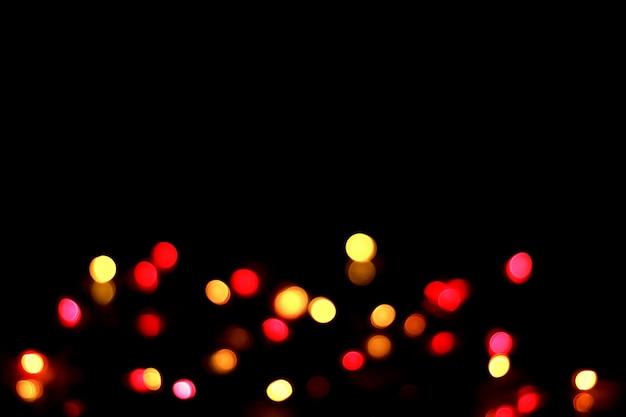 Free photo abstract bokeh background on night